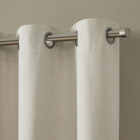 Eclipse Corte Solid Blackout Grommet Top 37x63" Vanilla Curtain Panel* - Picture 1 of 3